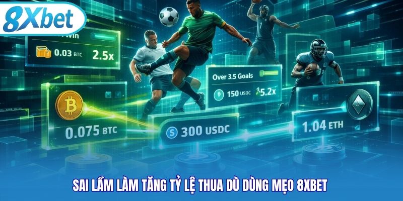 Sai lầm làm tăng tỷ lệ thua dù dùng mẹo 8xbet 