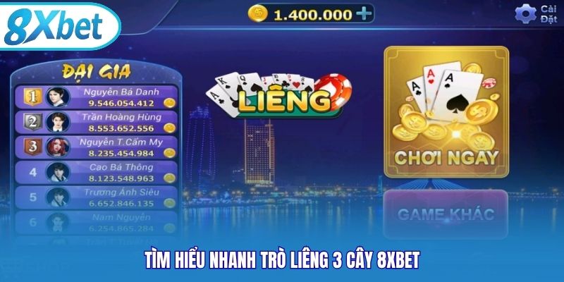 Tìm hiểu nhanh trò liêng 3 cây 8xbet